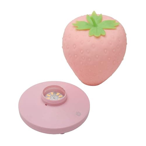 LVOERTUIG Strawberry Night Light, Cute Silicone Strawberry Lamp, LED Cute Night Light, Bedside Color Changing Lamp, 3 Modes Touch for Birthday, Christmas thumbnail 8