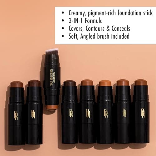 Black Radiance Color Perfect Foundation Stick with Soft Brush Applicator Duo – Buildable, Blendable Versatile Pigment-Rich Formula - Chocolate Dipped thumbnail 3