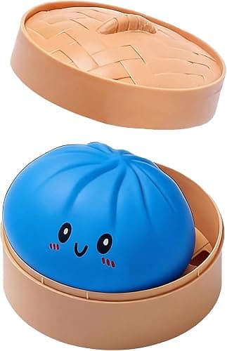 Ghost Dumpling Squishies Toys, Dumplings Stress Balls for Adults Fidget Toy with Steamer,Relief Fidget Sensory for Holiday & Birthday Gifts 1pcs thumbnail 5