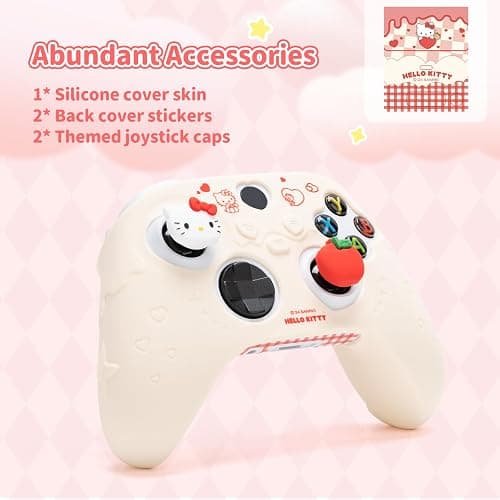 Kuitmor Silicone Controller Cover Skin for Xbox Series X,Soft Anti-Slip Protective Cover Skin Case Compatible with Xbox Wireless Controller with 2 Thumb Grip Caps - HLK thumbnail 3