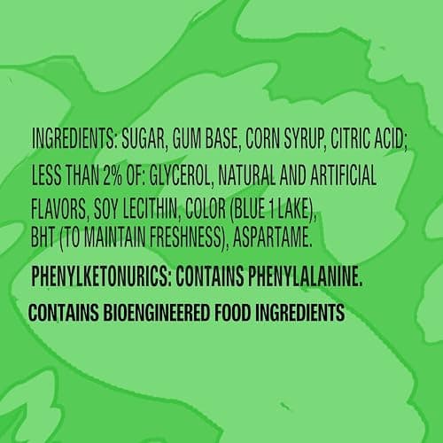 HUBBA BUBBA Bubble Gum Blue Raspberry Sour Candy Chewing Gum Bulk, 18 Pack | Bulk candy gum multi-pack for sour candy fans; bubble gum packs for home, office, school, backpack, travel snack thumbnail 2