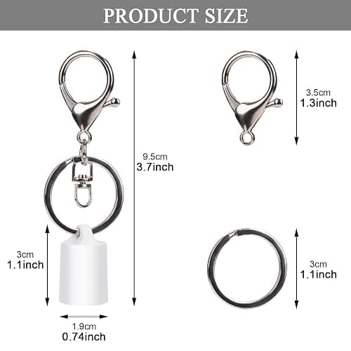 Rolitwils Keychain Holder for Lip Gloss Summer Fridays - Lip Balm Holder Keychain - Portable Lipgloss Case with Keyring thumbnail 3