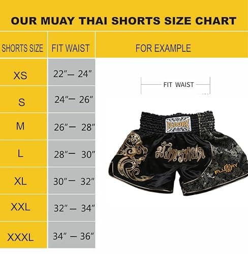 FLUORY Muay Thai Fight Shorts,MMA Shorts Clothing Training Cage Fighting Grappling Martial Arts Kickboxing Shorts Clothing thumbnail 3