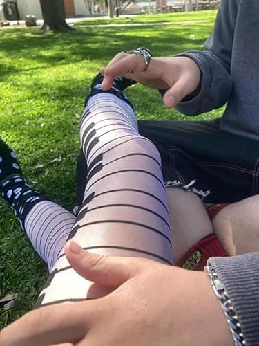 SQYZRZ Y2K Scene Womens Whimsy Twee Piano Tights Funky Patterned Stockings Emo Goth Whimsy Clothes Y2k Aesthetic thumbnail 6