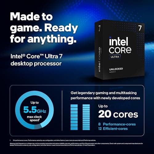 Intel® Core™ Ultra 7 Desktop Processor 265KF 20 cores (8 P-cores + 12 E-cores) up to 5.5 GHz thumbnail 2