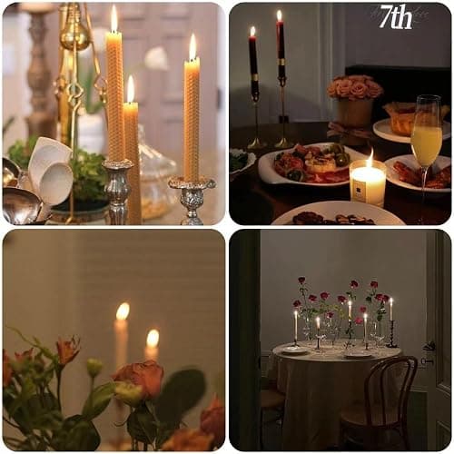 12 Colors Beeswax Sheets for Rolling Candle 8" X 8" Beeswax Sheets for Candle Making Beeswax Candle Making Kit Candle Making Kit Candle Rolling Kit DIY Candle Maker Candle Starter Kit (24Pcs) thumbnail 4