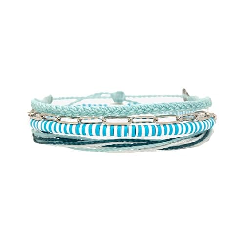 Pura Vida Bracelet Santorini Bracelet Stack, 4 Stackable Bracelets for Women - Image 1