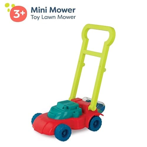 B. toys – Toy Lawn Mower – Bead Tumbler – Classic Push Toy for Kids, Toddlers – Easy Folding Storage – 3 Years + – Mini Mower - Toy Lawn Mower thumbnail 5