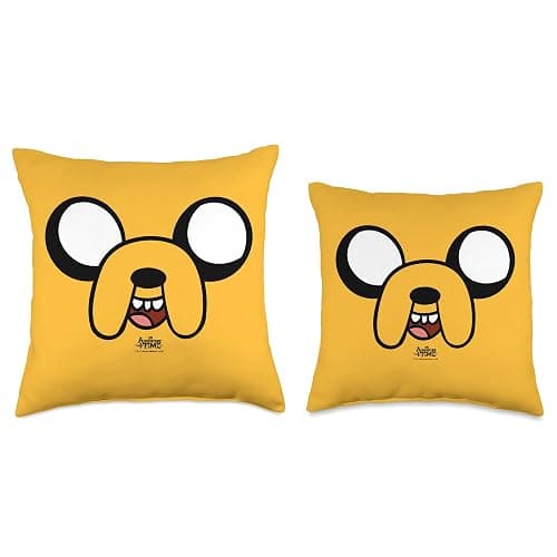 Adventure Time Jake Head Throw Pillow thumbnail 4