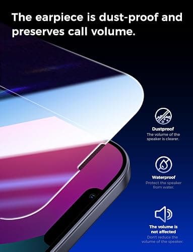 MAGIC JOHN 2 Pack for iPhone 13/14& iPhone 13 Pro 6.1 inch Tempered Glass Screen Protector, Auto Dust-Elimination, Bubble Free, HD Clear, Easy Installation thumbnail 6