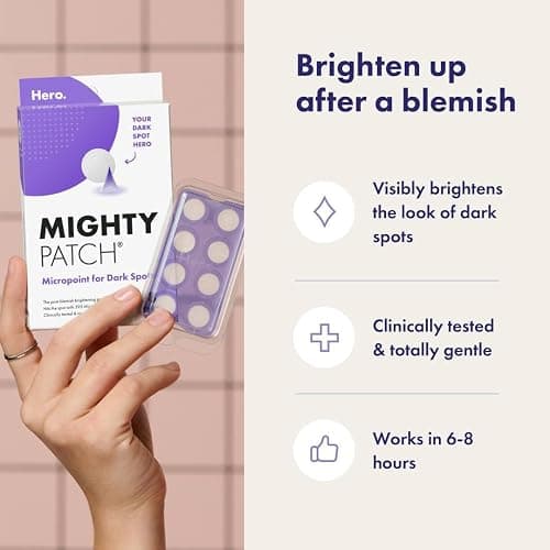 Hero Cosmetics Mighty Patch Micropoint™ for Dark Spots - Post-Blemish Dark Spot Patch with 395 Micropoints, Dermatologist Tested and Non-irritating (8 Count) thumbnail 4