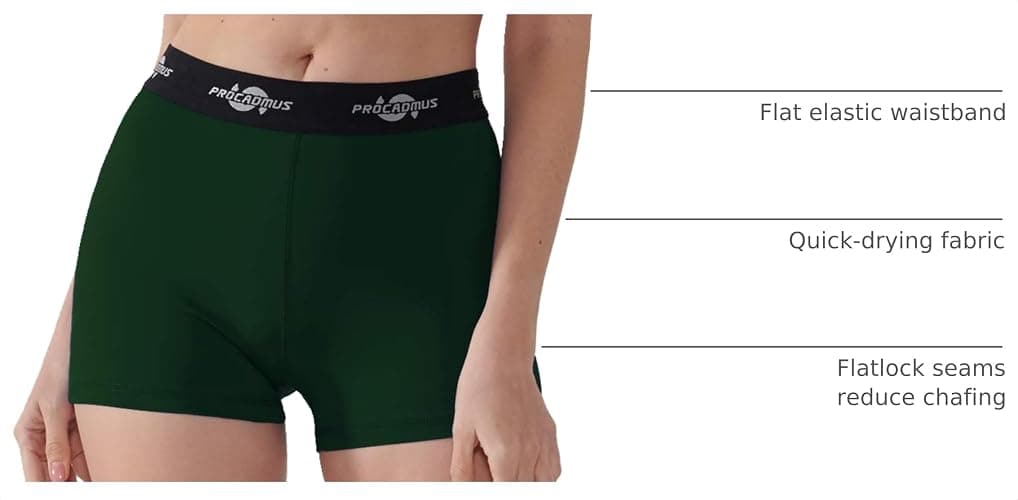 CADMUS Women's Spandex Volleyball Shorts 3" Compression Pro Shorts thumbnail 4