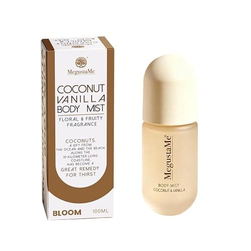 MegustaMe Coconut Vanilla Body Spray | Paraben-Free & Phthalate-Free | Long-Lasting Fresh Fragrance | coconut body spray | vanilla coconut perfumes for women, 3.38 fl oz (100ml) - Image 1