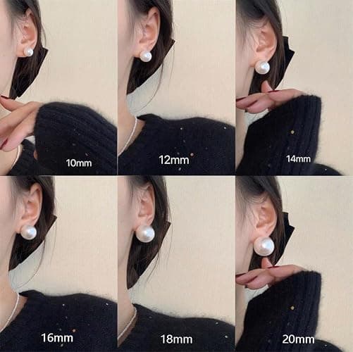 14mm Big Pearl Studs thumbnail 7