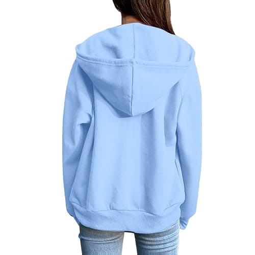 Betadog Womens Zip Up Hoodies Long Sleeve Oversized Sweatshirts Fleece Y2K Jacket Pockets 2025 Fall Outfits Fashion Clothes thumbnail 7