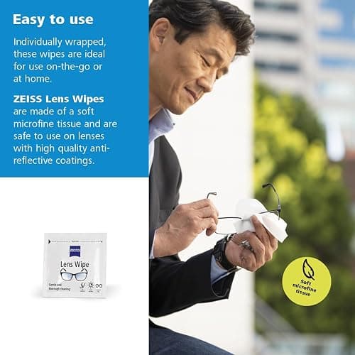 ZEISS Pre-Moistened Lens Cleaning Wipes, 200 Count thumbnail 7