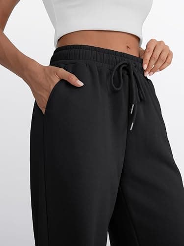 Trendy Queen Womens Wide Leg Sweatpants High Waisted Baggy Lounge Pants Drawstring Athletic Flared Joggers with Pockets thumbnail 5