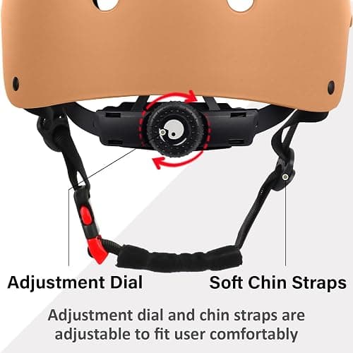 Skateboard Bike Helmet, 3 Sizes for Adult Youth & Kids | Lightweight, Adjustable, Certified Multi-Sport for Bicycle, Inline/Roller Skates, Kick Scooter thumbnail 3