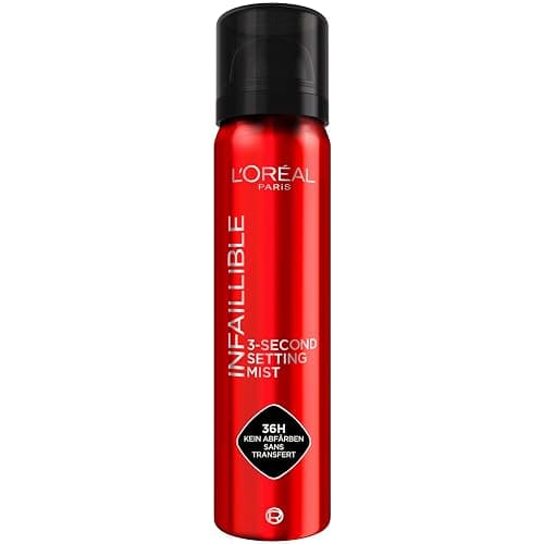 L'Oréal Paris Setting Spray zum Fixieren von Make up, Transferfest in 3 Sekunden, Fixier-Spray für bis zu 36 Stunden Halt, Infaillible 3-Second Setting Mist, 1 x 75 ml - Image 1