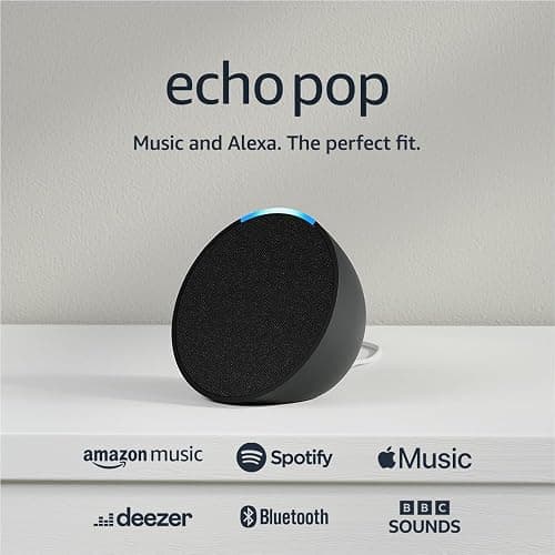 Echo Pop (Newest gen) | Full sound compact Wi-Fi and Bluetooth smart speaker with Alexa | Charcoal thumbnail 7