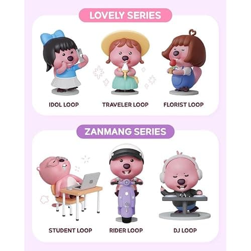 ZANMANG LOOPY ZanmangLoopy Special Edition Zanmang Miniature Collectibles Toy - Official Goods, Charm of Korean Daily Life, (Idol) thumbnail 4