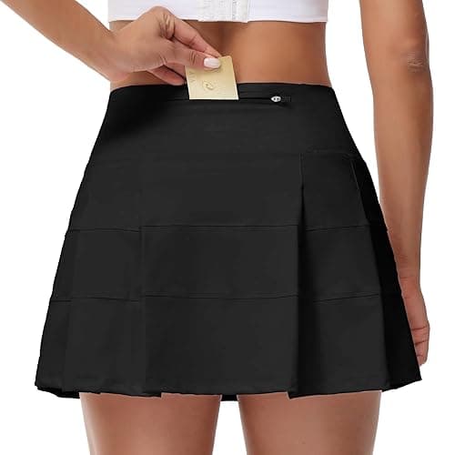 MCEDAR Pleated Tennis Skirt for Women with Pockets Women's High Waisted Athletic Golf Skorts Skirts Running Workout Shorts thumbnail 3