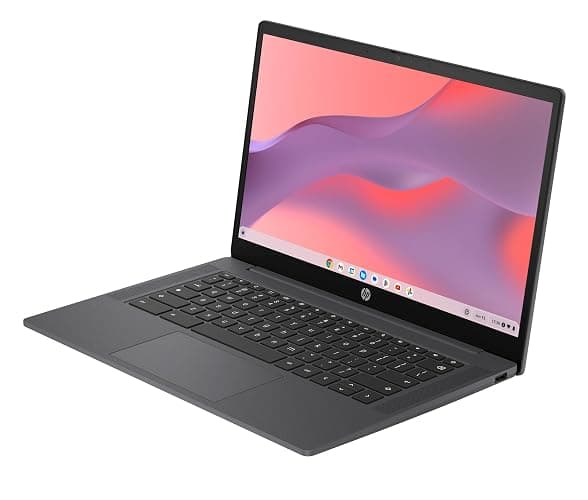 HP Chromebook 14 inch, Intel® Processor N100, 4GB RAM, 128GB UFS, HD(1366 x 768), Anti-Glare, HP True Vision 720p HD Camera w Privacy Shutter, Dual-Array mic, ChromeOS, Chalkboard Grey (14a-nf0036ca) thumbnail 3