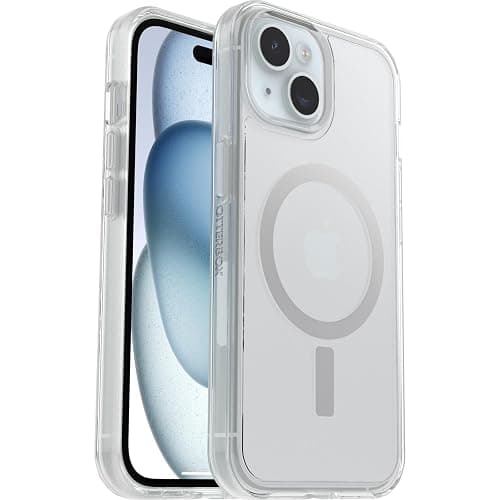 OtterBox iPhone 15, iPhone 14, and iPhone 13 Symmetry Series Clear Case (Clear), Snaps to MagSafe, Ultra-Sleek, Raised Edges Protect Camera & Screen thumbnail 5