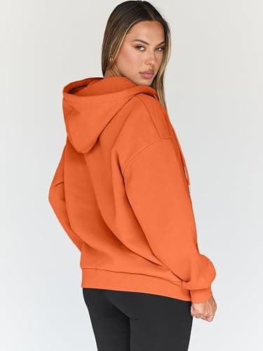 Trendy Queen Womens Zip Up Hoodies Oversized Sweatshirts Fall School Fashion Outfits Casual Jackets 2025 Winter Clothes thumbnail 4