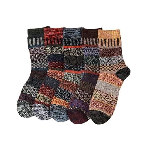 Kelabia Vintage Thick Knit Wool Socks for Women - Nordic Winter Cottagecore Socks - Warm & Soft thumbnail 4
