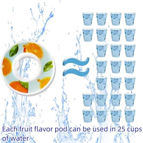 Sports Air scent Water Bottle Set 650 ML | with 12 Fruit scent Flavor pods & straw | flavored bottle in Pink，for kids, boys, girls | no calories, sugar-free thumbnail 7