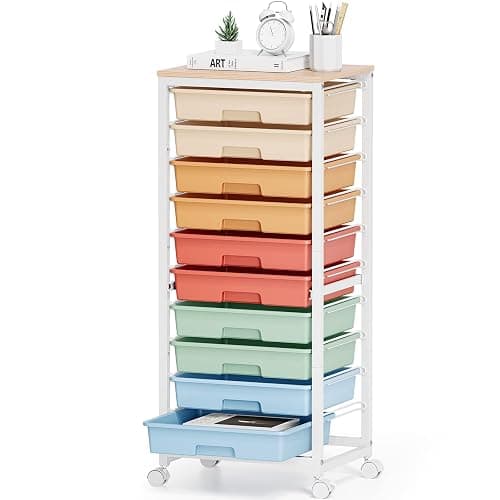 10 Drawer Rolling Cart - Image 1