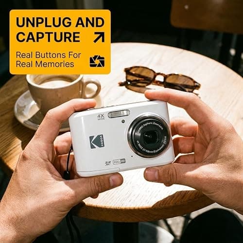 Kodak PIXPRO FZ45 Digital Camera Black, 16MP Point & Shoot with 4X Optical Zoom, 27mm Wide Angle, 2.7 Inch LCD, 1080p Video Bundle with Tudak Compatible Camera Case 32GB SD Card, & Microfiber Cloth thumbnail 2