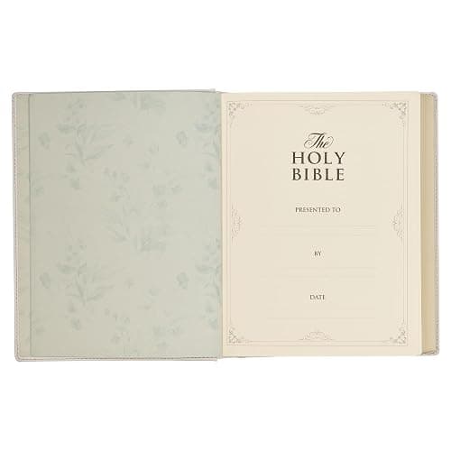 KJV Holy Bible, Large Print Note-taking Bible, Vegan Leather Hardcover - King James Version, Blush Bouquet Printed (KJV Note-taking Editions) thumbnail 14