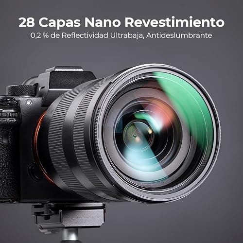 K&F CONCEPT Nano-Xcel 58MM Filtro UV Filtro de Protección, Filter MC UV Slim de HD Vidrio Óptico con 28 Capas Revestimiento Nano thumbnail 3