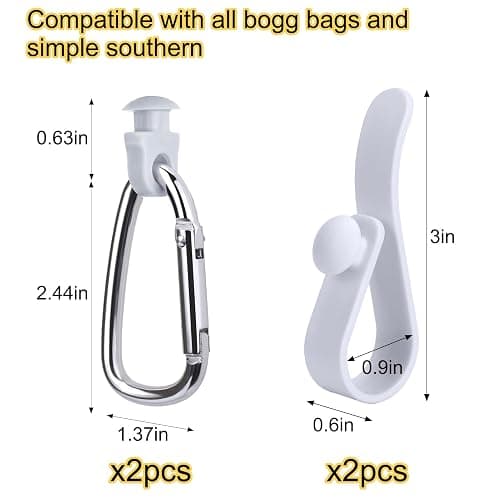 Mity rain Key Holder for Bogg Bag, Accessories for Bogg Bags Original X Large, Insert Charm Carabiner Keychain for Beach Bag thumbnail 5