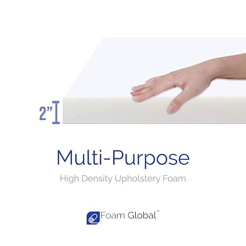Foam Global High Density Upholstery Foam, 2"x24"x72" thumbnail 3
