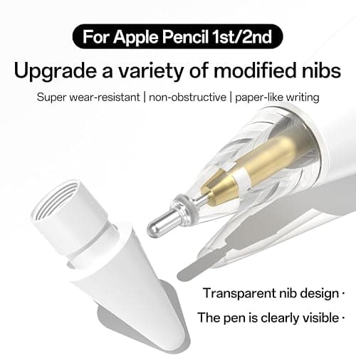 LOVE MEI Replacement Pencil Tips for Apple Pencil Pro,Upgraded Pen Tips fit for Apple 2nd 1st Gen USB-C,Metal Pencil Tips with Storage Case,IPad Pro Pencil Sets thumbnail 2