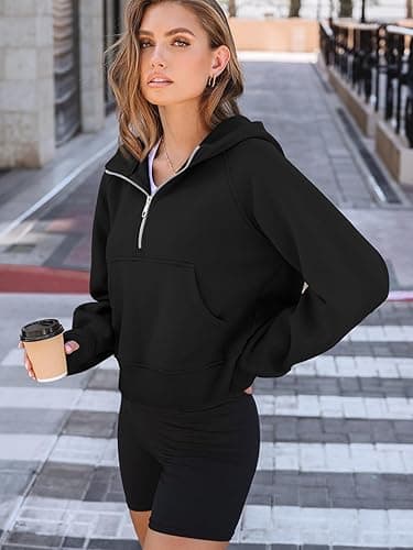 AUTOMET Womens Hoodies Fleece Fall Fashion Outfits Workout Sweatshirts Y2k Winter Zip Up Jackets Oversized Tops Clothes 2025 thumbnail 4