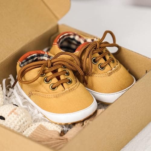 Morbido Infant Baby Boys Girls Canvas Sneaker Toddler Slip On Anti Skid Newborn First Walkers Candy Shoes for 0-18 Months thumbnail 3
