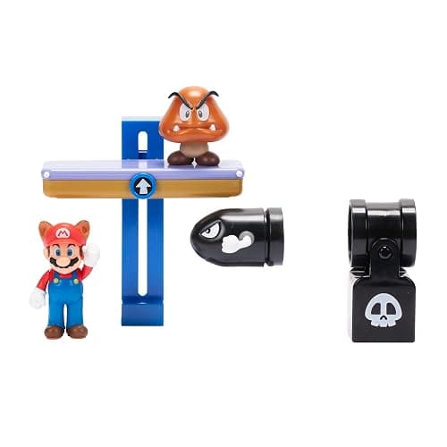 Super Mario Nintendo 2.5" Switchback Hill Diorama Set - Image 1