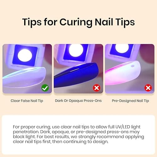 Beetles 9 In 1 Gel Nail Glue Nail Dehydrator Kit for Acrylic Nails Acid Free & Hema-Free Professional Dehydrator Prep for U V Gel Polish Long Lasting Led Lamp Required thumbnail 6