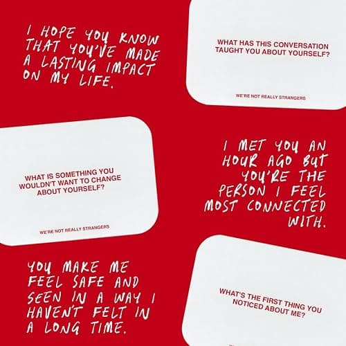 WE'RE NOT REALLY STRANGERS Card Game, Conversation Card Game for Adults | 150 Cards for Adults, Teens, Couples, & Strangers - Icebreaker Questions for Game Night or Date Night, Ages 15+, 2-6 Players thumbnail 4