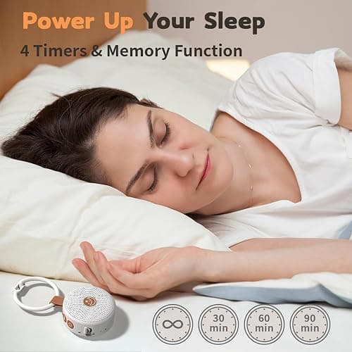 Mini Portable White Noise Machine Sound Machine with 30 Soothing Sounds for Baby Kids Adults Sleeping 32 Volume Levels Rechargeable Brown Noise Sleep Machine for Office Privacy Travel Sound Therapy thumbnail 4