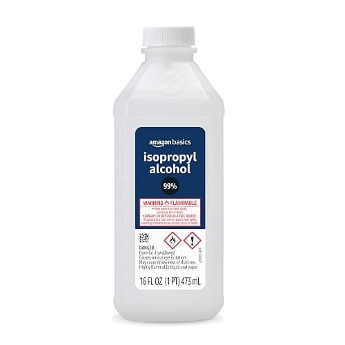 Amazon Basics 99% Isopropyl Alcohol For Technical Use,16 Fluid Ounces, 1-Pack (Previously Solimo) - Image 1