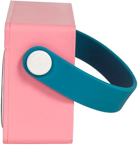 Crosley CR3050A-FG Mini Boombox Portable Bluetooth Speaker, Flamingo | Bluetooth In, 5 Color-Changing Light Modes, LED Lights Sync with Music, Rechargeable Lithium-Ion Battery thumbnail 9
