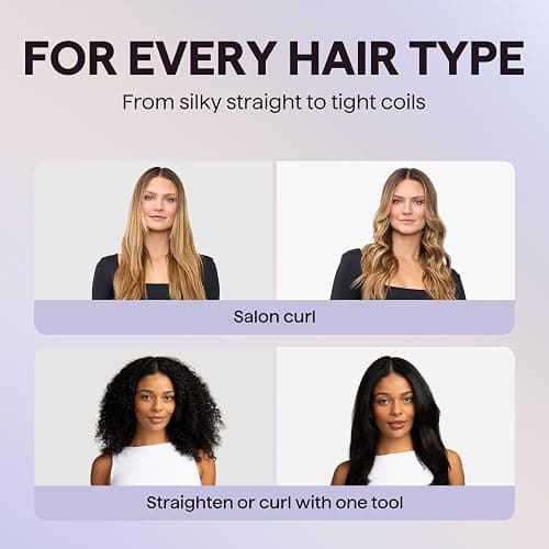 Wavytalk Airflow Styler Whirlwind Curl, Hair Straightener and Curler 2 in 1, Upgraded Curling Iron & Flat Iron Achieve One Pass Curl, Less Damage to Hair thumbnail 4