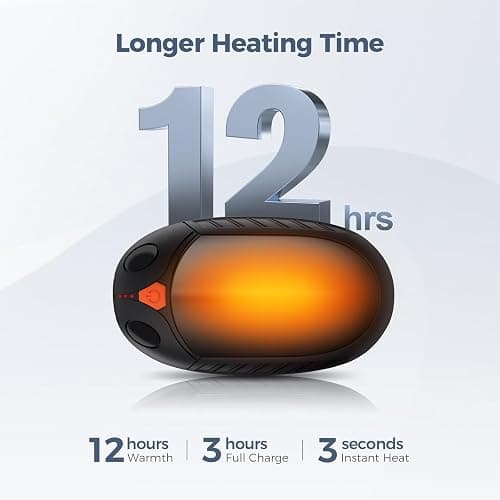 Classic Hand Warmers Rechargeable 2 Pack, AI Temperature Control Pocket Size Electric Handwarmers, Quick Charge Portable Hand Warmer Great Gift for Christmas Outdoors, Hunting, Golf, Camping thumbnail 4