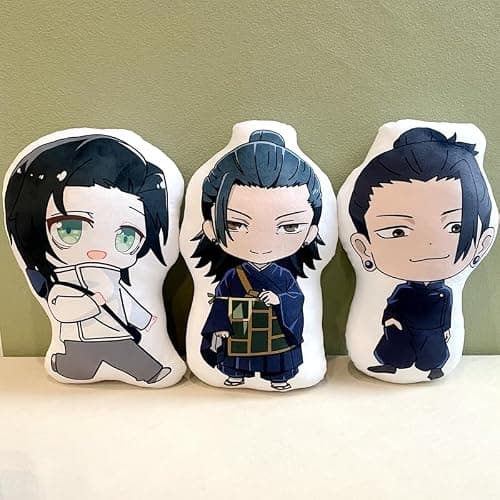 QAHEART JJK Plush Figure Nanami Kento Throw Pillow 45cm Anime Soft Figure JJK Hug Pillow Cushion Home Sofa Decoration Collectible Gifts for Fans thumbnail 4
