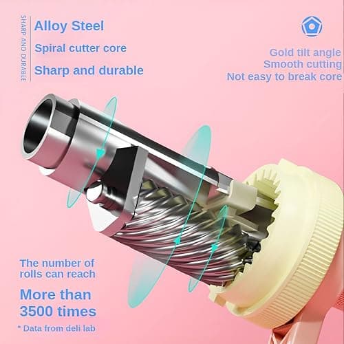 ZQS Manual Pencil Sharpener, Auto-in Hand Crank Pencil, for 6.9-8 mm Pencils and Colored Pencils, for Kids, Students, Classroom, Home and Office, Green thumbnail 5